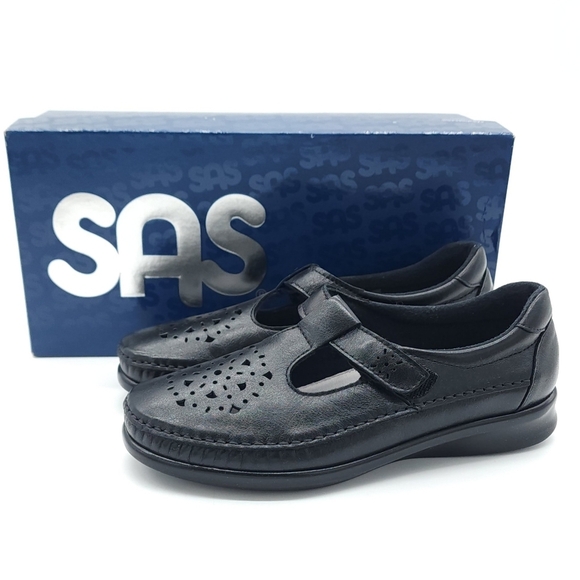 SAS Women's Willow Black Smooth Mary Jane Comfort Shoes Size 7M - Picture 1 of 9